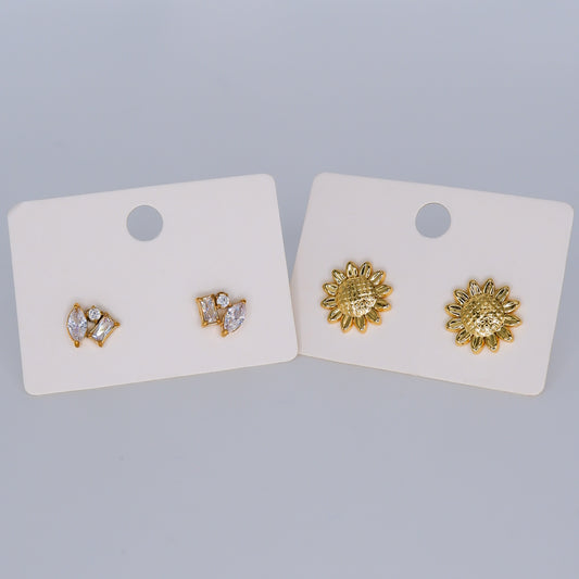 Brinco de Espeto Girassol e 3 Pedras