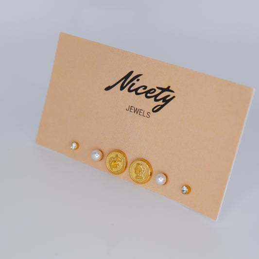 Pack Dourado Moedas e Pérolas