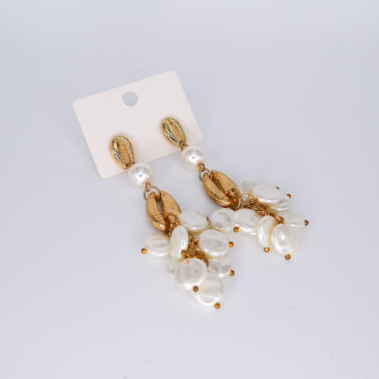Brinco de Espeto Beijinhos com Pérolas