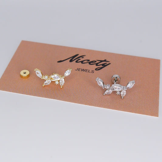 Piercing aperta atrás Longo