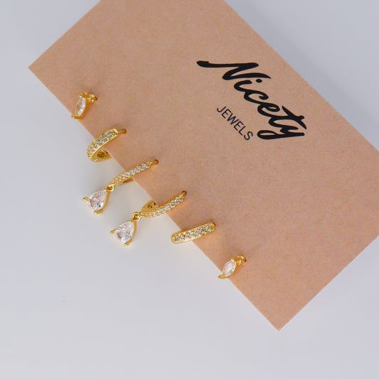 Pack Dourado e Transparente