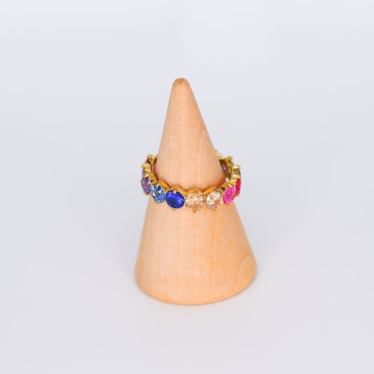 Anel Brilhante Multicolor