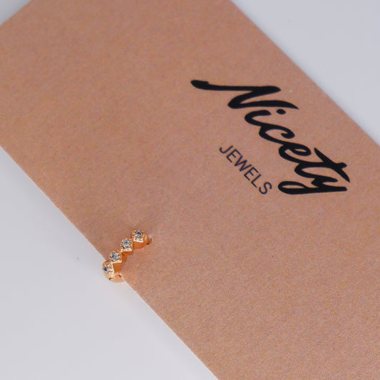 Mini Argola 6mm Aço Inoxidável Douradas 4 Brilhos