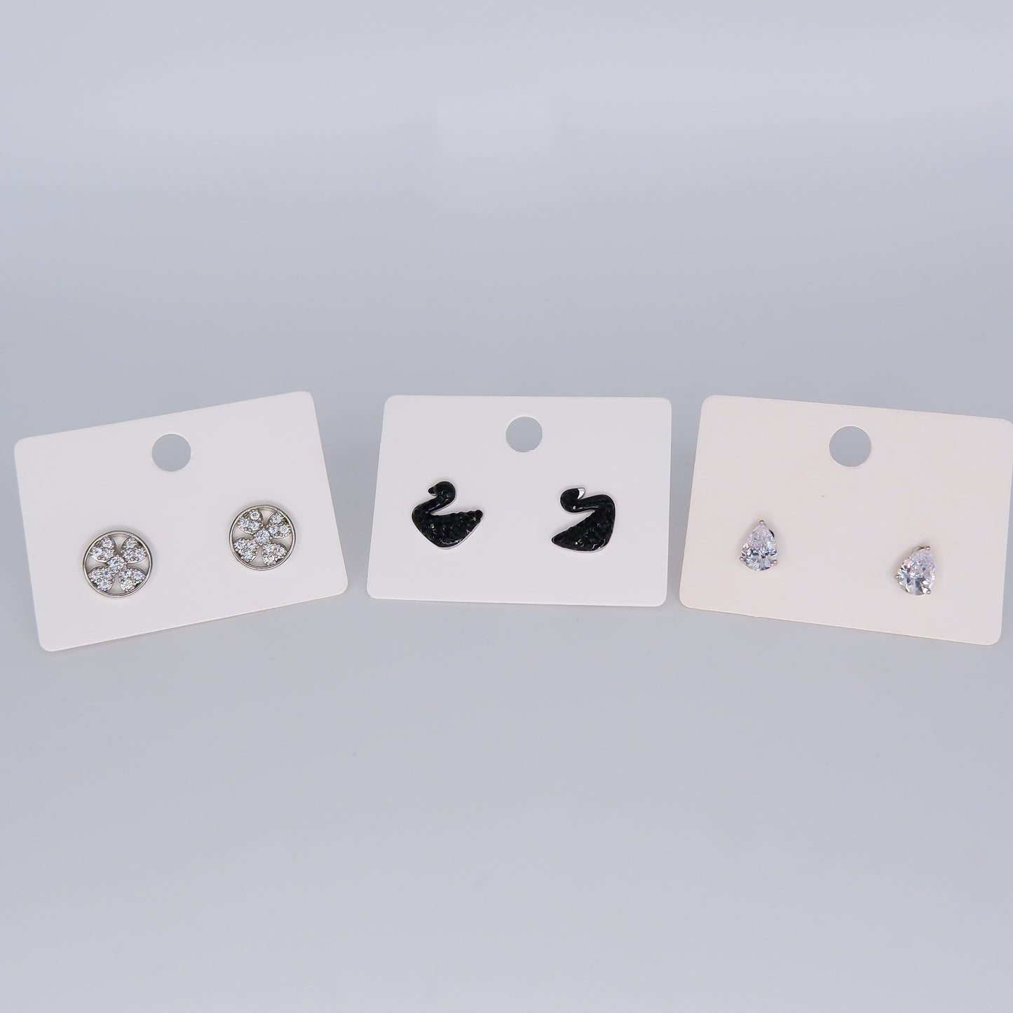 Brincos de Espeto Flor, Cisne e Gota