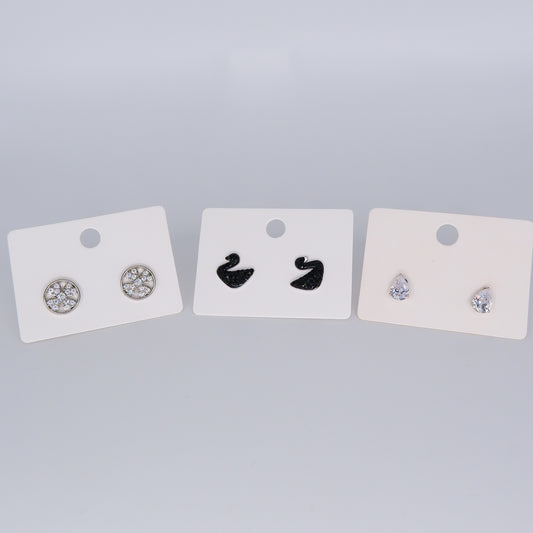 Brincos de Espeto Flor, Cisne e Gota