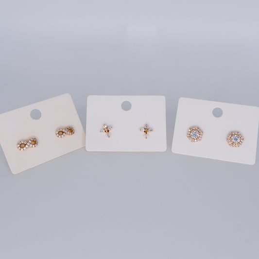 Brinco de Espeto Infinito, Cruz e Brilho