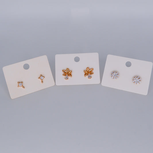 Brinco de Espeto Cruz, Flor e Brilho