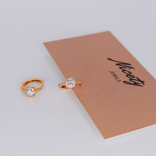 Argola Hipoalergénica 1 Brilho Grande