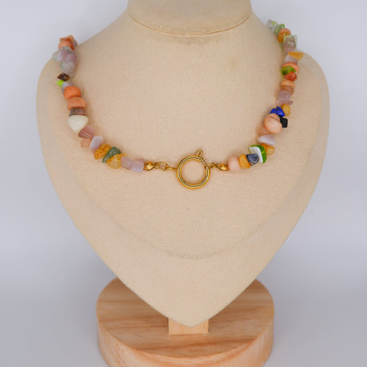 Colar de Pedras Multicolor