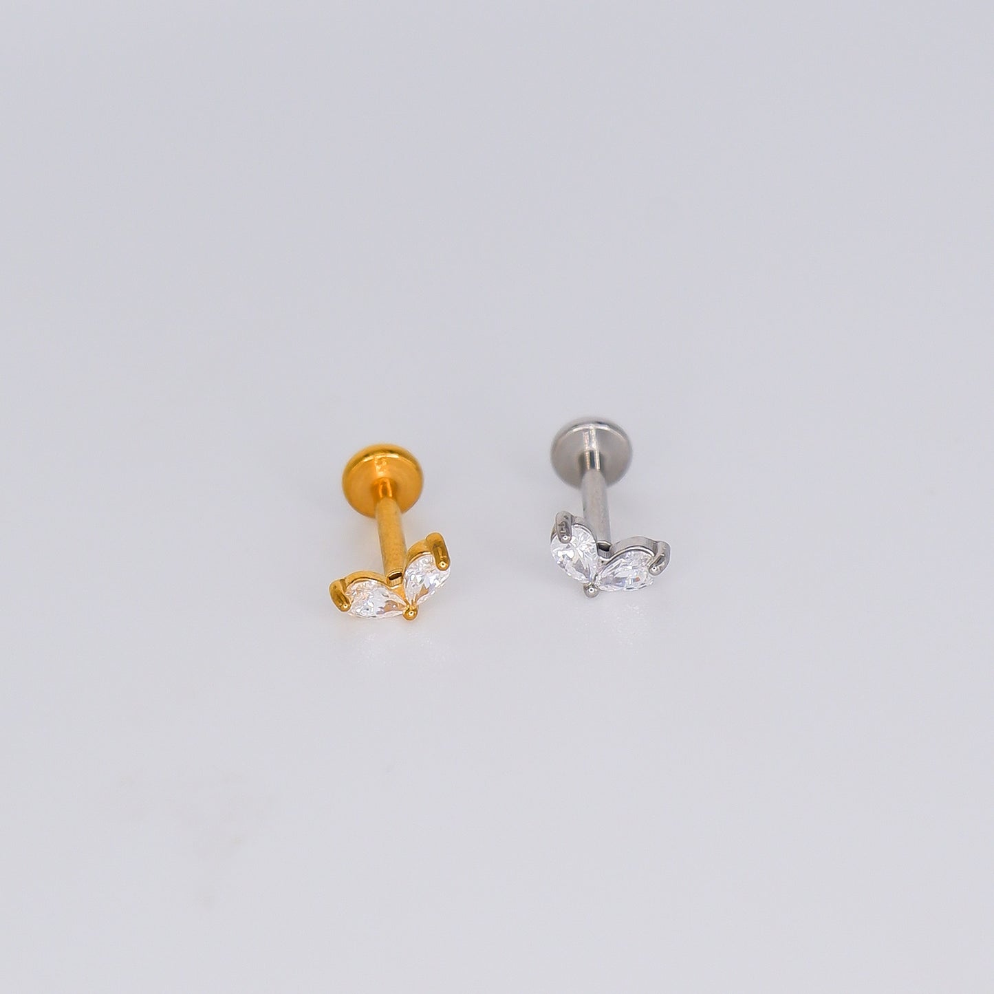 Piercing Achatado Folha Pequena