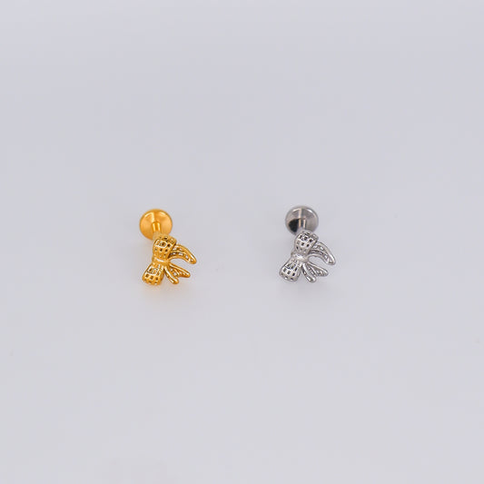 Piercing Achatado Laço