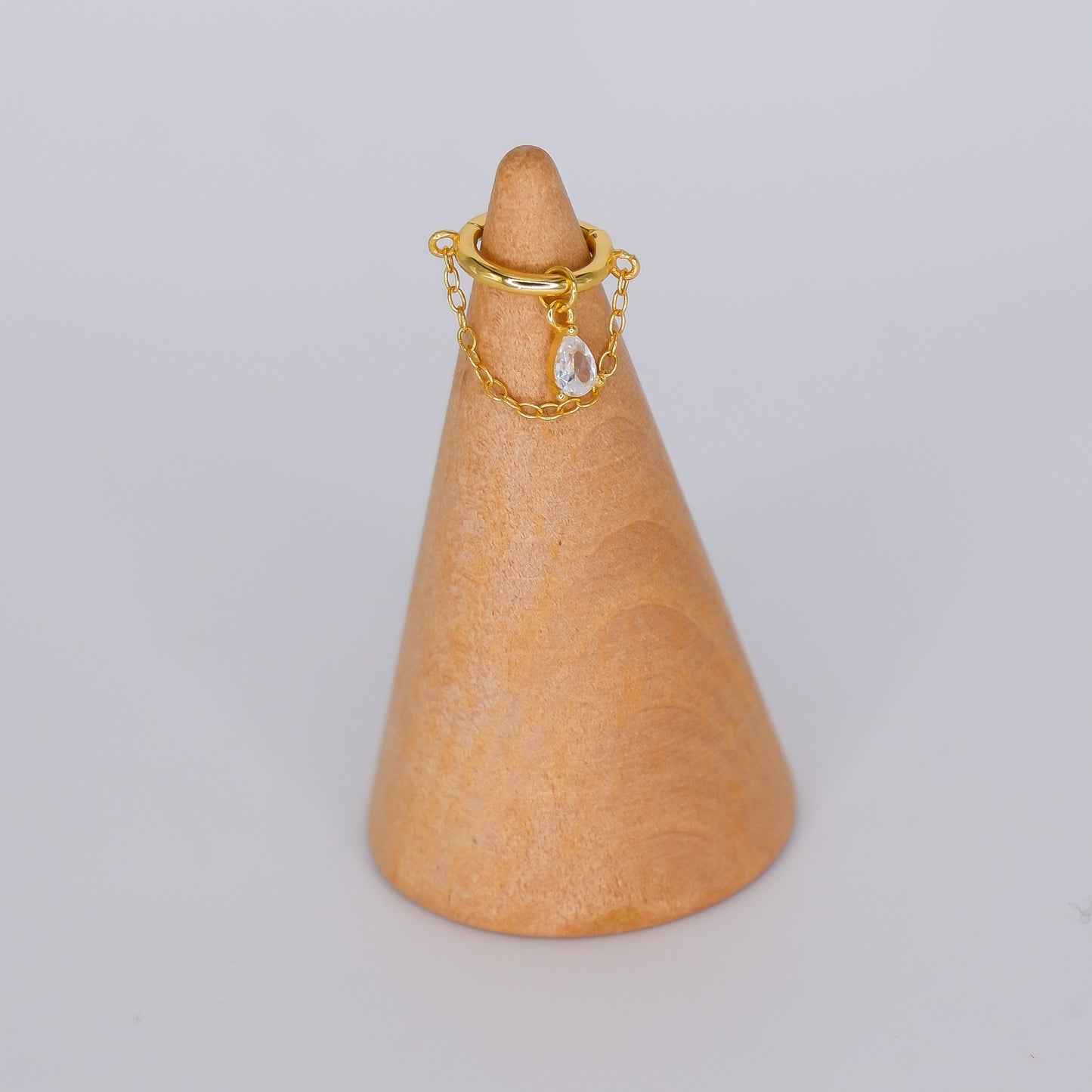 Argola Piercing S925 Gota Pendente