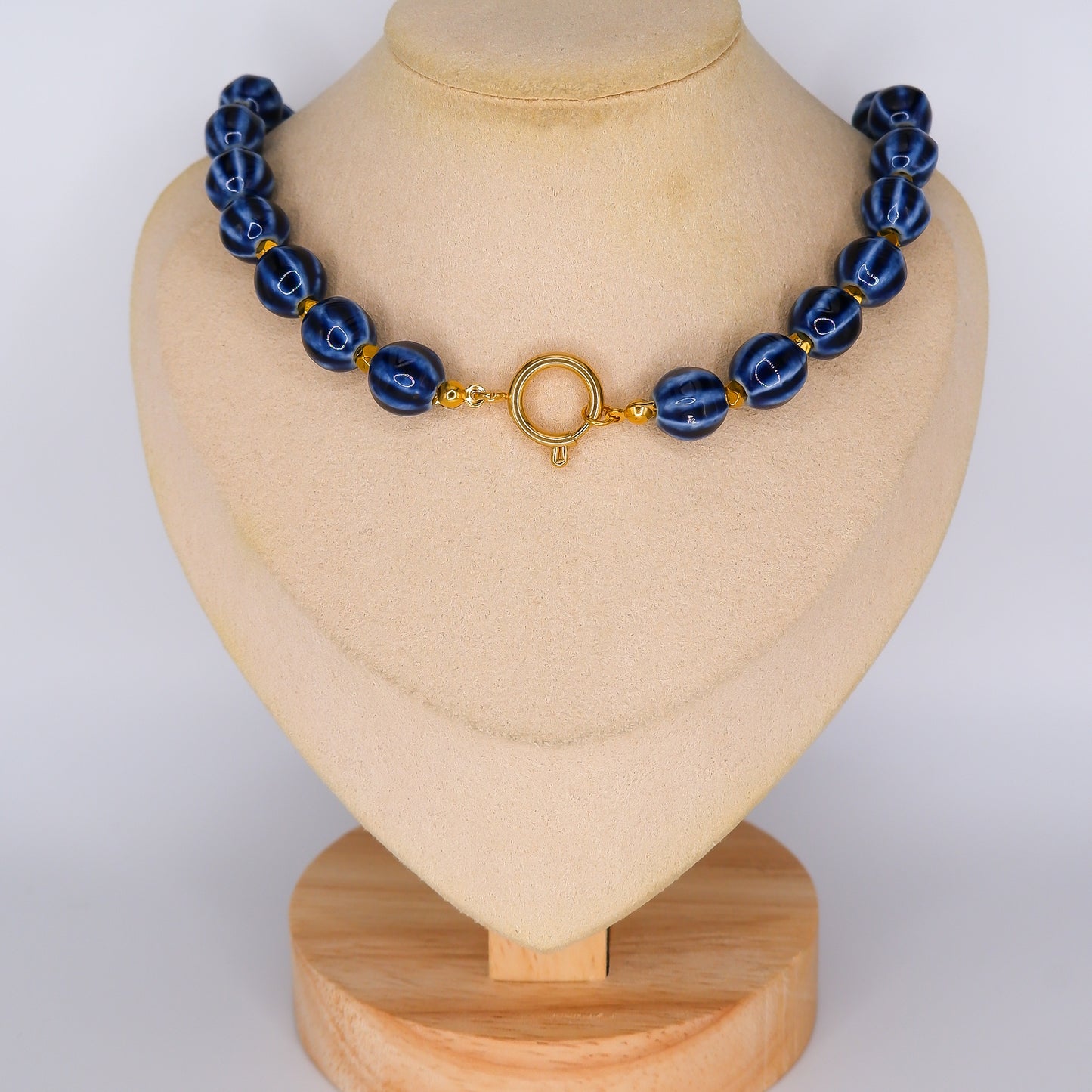 Colar Bolas Azuis