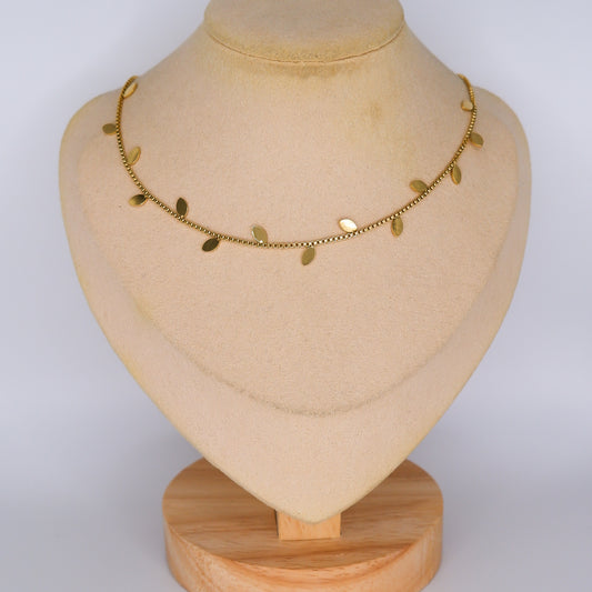 Colar Folhas Mini