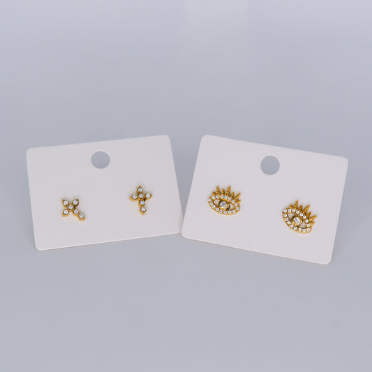 Brincos de Espeto Olho e Cruz