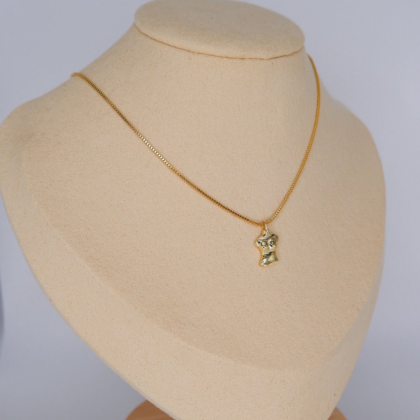 Colar S925 Busto Dourado