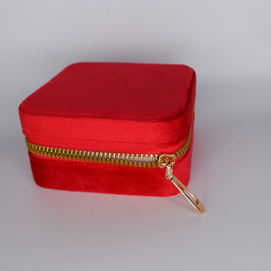 Guarda Jóias Veludo Vermelho