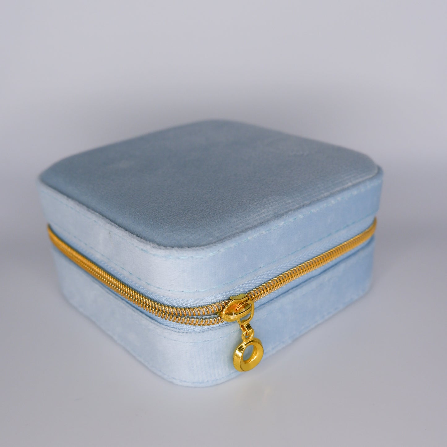 Guarda Jóias Veludo Azul Bébé