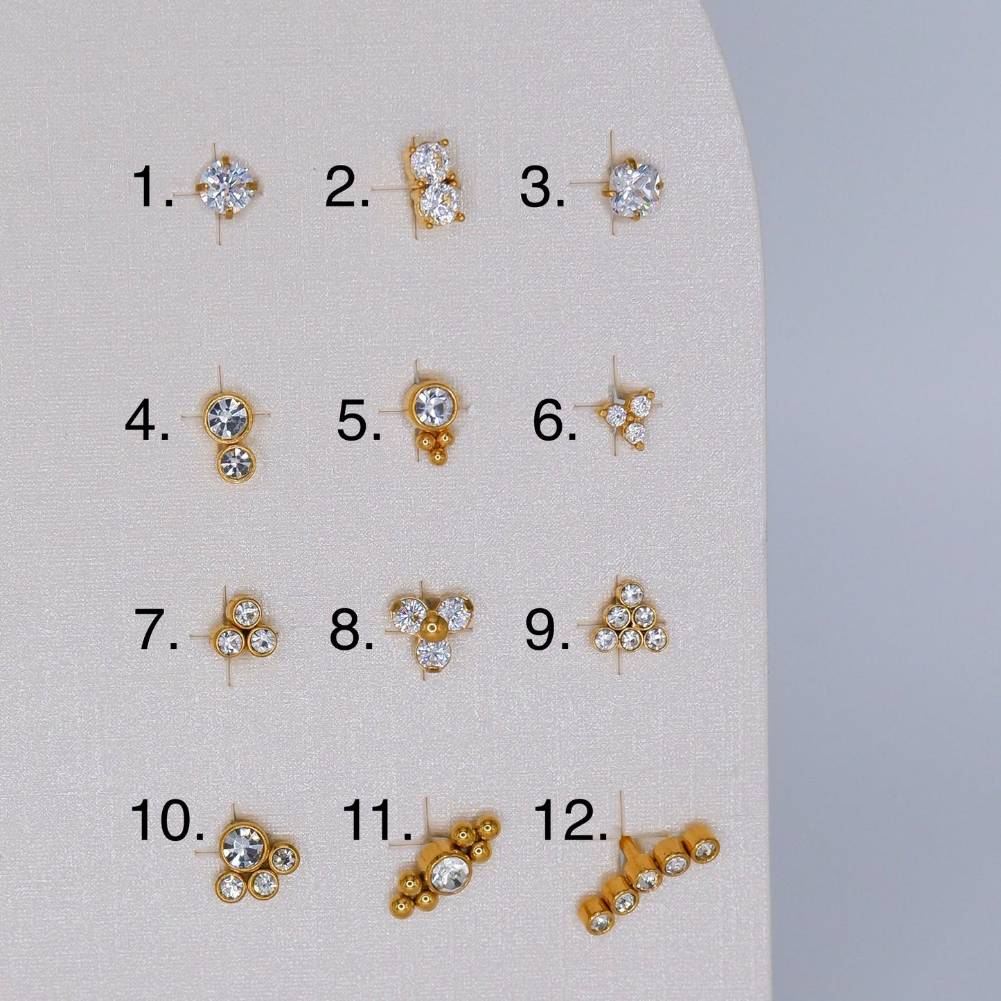 Piercing Achatado 12 Modelos 2