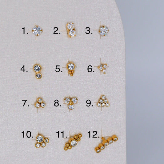 Piercing Achatado 12 Modelos 2