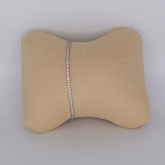 Pulseira Reviera Fina Prateada
