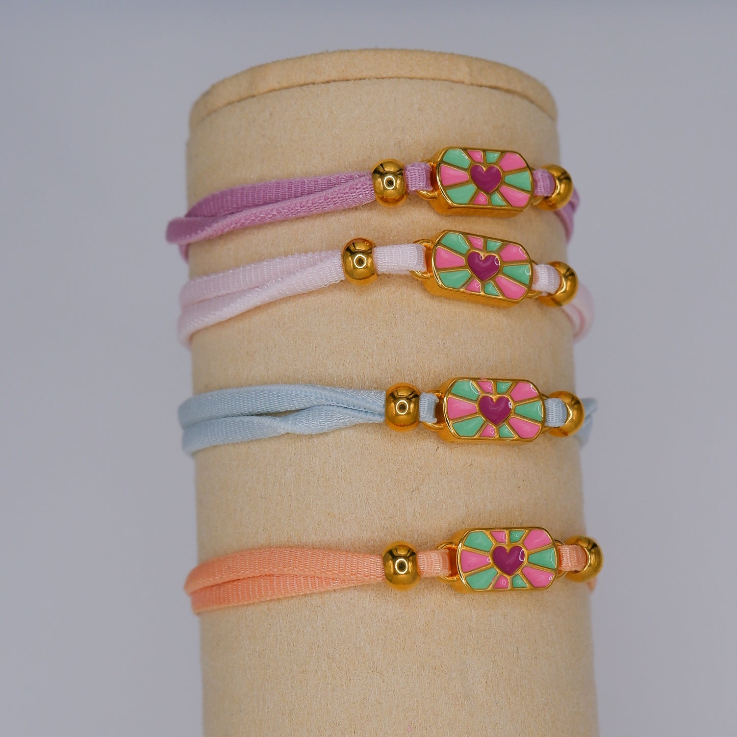 Pulseira Link & Love Criança Coração Colorido