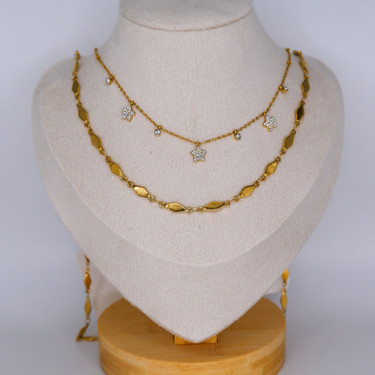 Colares Estrelas e Losangos