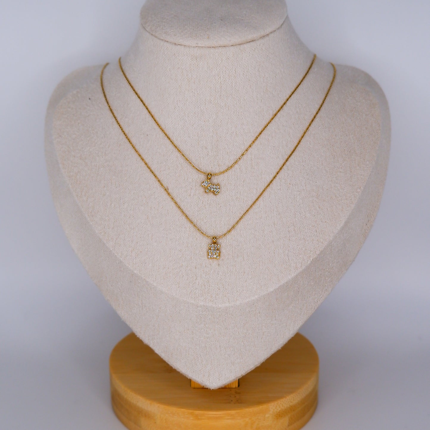 Colares Cão e Urso Brilhante