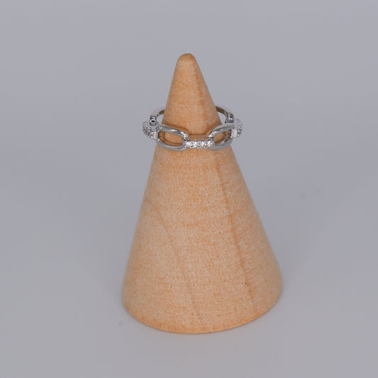 Earcuff Prateada Brilhantes