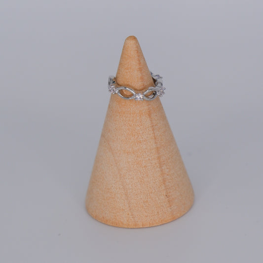Earcuff Prateada Brilhante