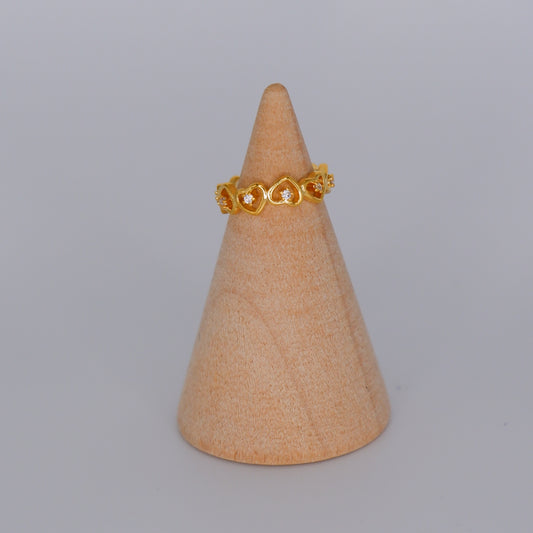 Earcuff Corações Brilhantes