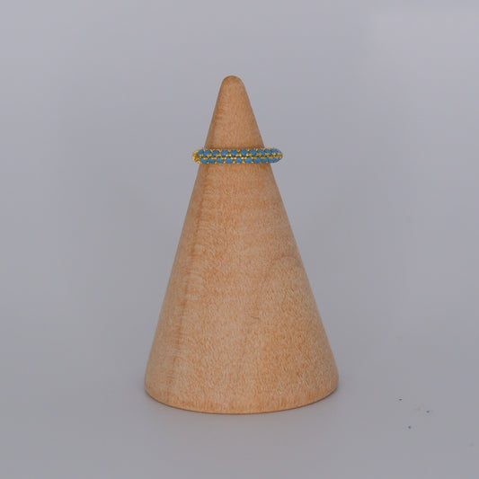 Earcuff S925 Dourada e Azul