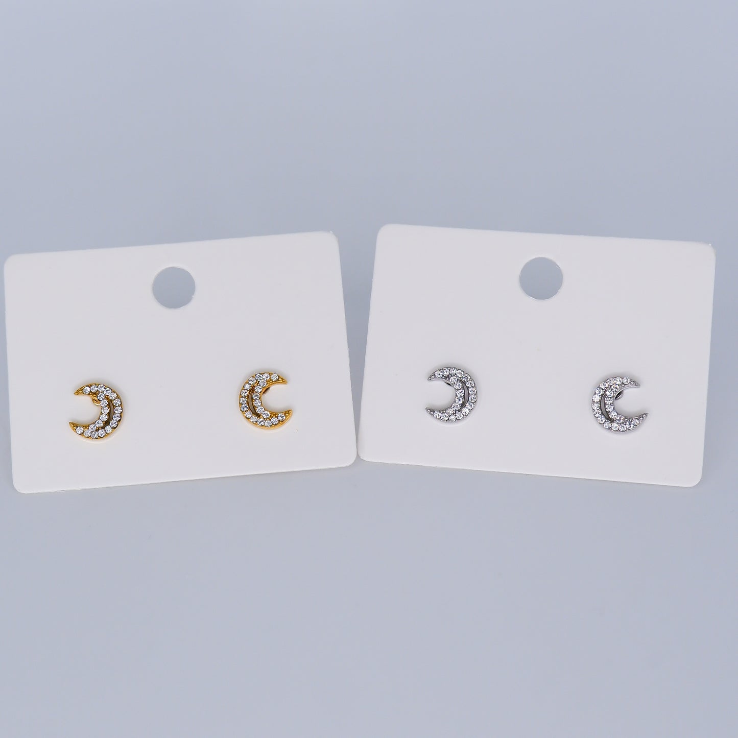 Brincos de Espeto Lua Brilhante