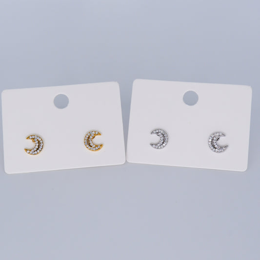 Brincos de Espeto Lua Brilhante