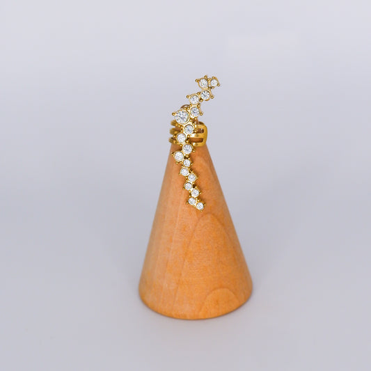 Earcuff Brilhos Transparentes