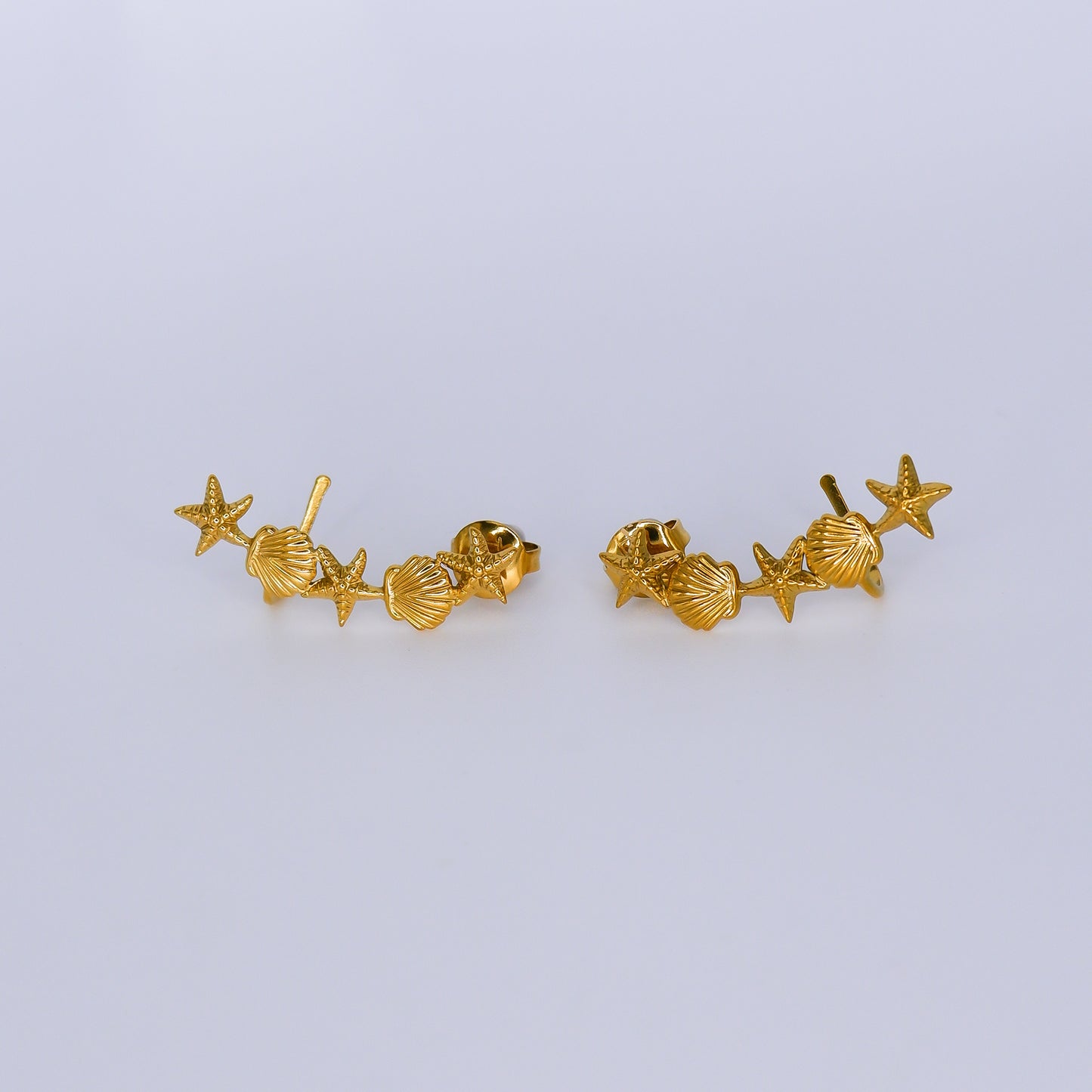 Brinco de Espeto com Earcuff Mar