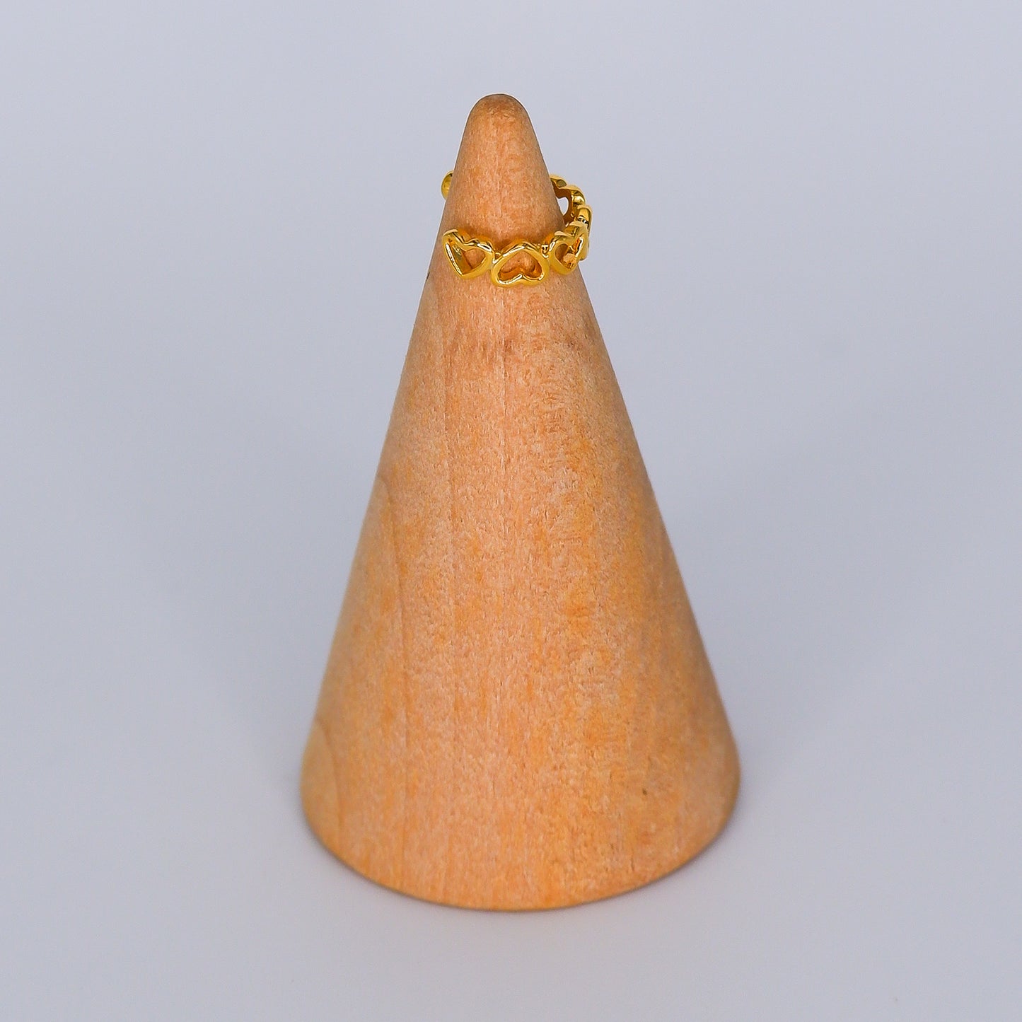 Earcuff Dourada Corações