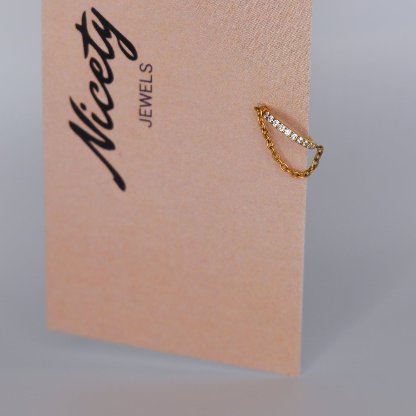 Argola Aço Inoxidável Brilhantes e Corrente