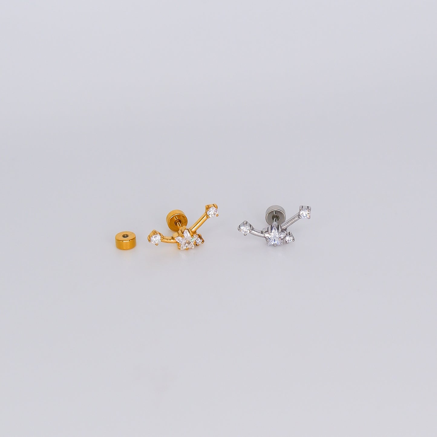 Piercing Aço Inoxidável Estrelas