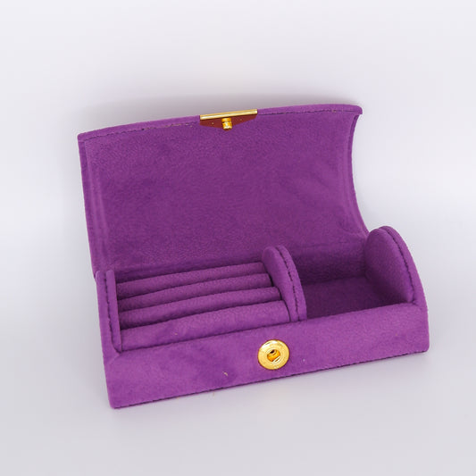 Guarda Jóias Roxo de Veludo