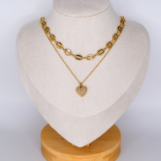 Colares Mini-Medalhas e Coração