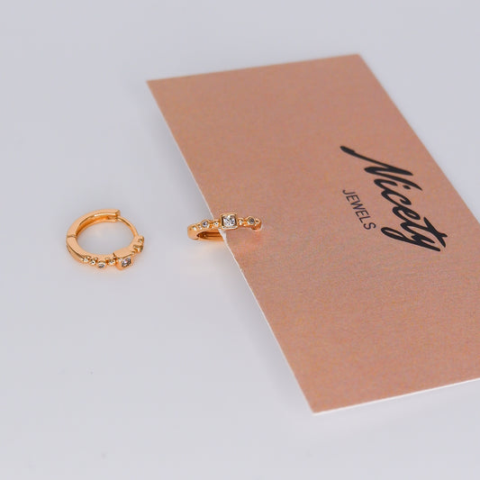 Argola Hipoalergénica Mini-Brilhos