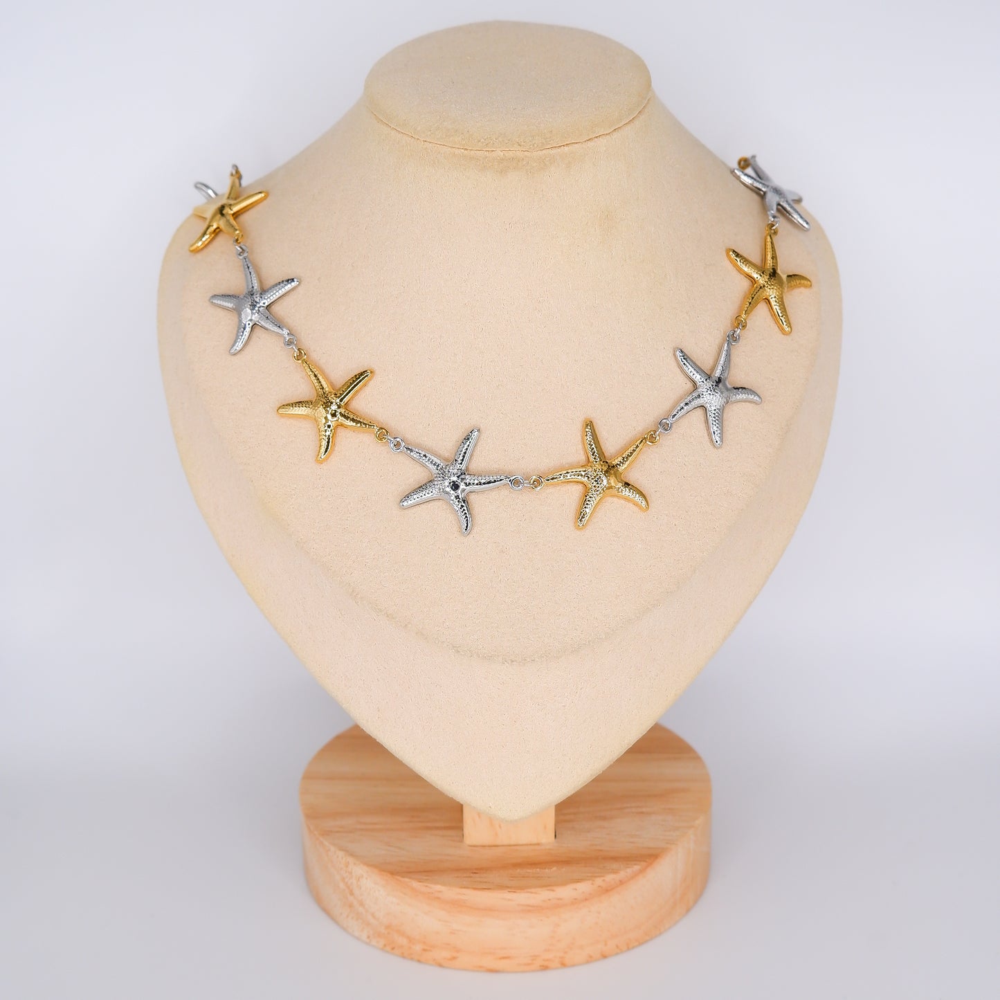 Colar Estrelas Bicolor