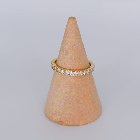 Anel Dourado Brilhantes