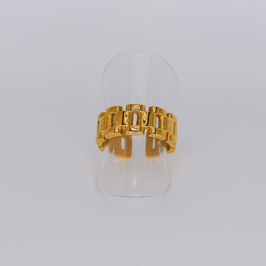 Anel Dourado Largo