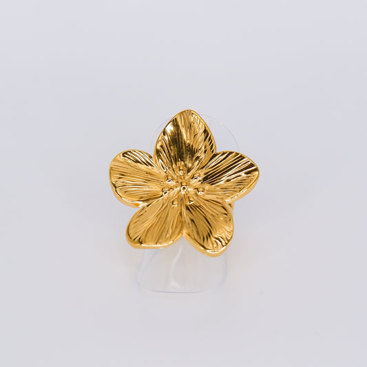 Anel Ajustável Flor Grande